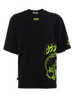 T-shirt in jersey con stampa fluo