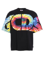T-shirt in cotone stampa arcobaleno