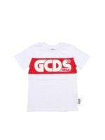 T-shirt bianca con logo rosso