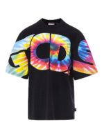 T-shirt con logo tie-dye