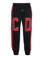 Pantaloni della tuta in cotone bicolor