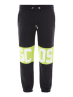 Pantaloni in cotone con banda logo