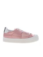 Sneakers in tessuto matelasse rosa