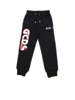 Pantalone nero con maxi logo