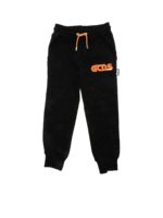 Pantalone nero con logo fluo