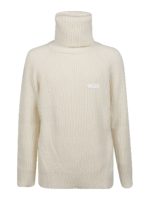 Dolcevita in misto lana con patch logo