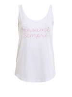 Canotta con ricamo Pensami Sempre