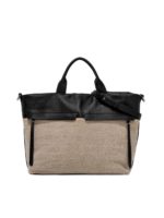 Borsa a mano Duna nera e beige