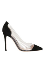 Decollete Plexi in camoscio