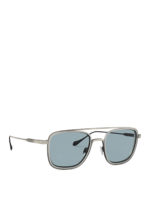 Occhiali da sole quadrati con lenti blu