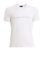 T-shirt con stampa firma