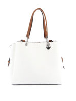 Borsa martellata con triplo scomparto