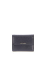 Portafoglio martellato con tasca con zip