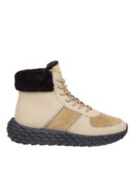 Sneakers urchin in pelle con bordo shearling