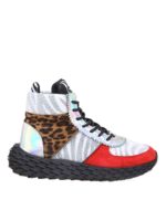 Sneakers urchin con stampa zebra multicolor