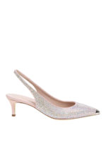 Slingback in camoscio impreziositi