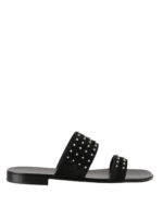 Sandali in camoscio con borchiette