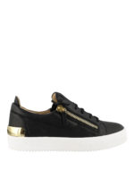 Sneaker Frankie Steel in pelle martellata
