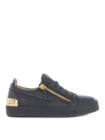 Sneakers Gail Steel con inserti dorati