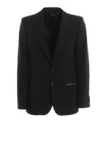 Giacca in lana con stampa logo