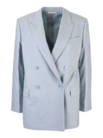 Giacca revers a lancia azzurra