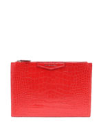 Clutch Antigona media in pelle stampa cocco