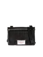 Borsa a tracolla piatta downtown nera