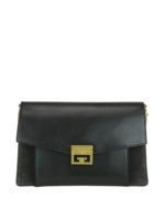 Borsa GV3 media in pelle nera