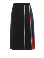 Longuette a pieghe asimmetriche a contrasto