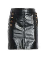 Gonna in pelle vintage con bottoni 4G