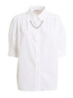 Camicia in cotone con collana a catena