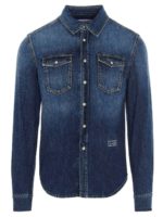 Camicia in denim effetto slavato