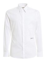 Camicia in misto cotone con ricamo logo