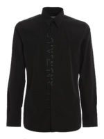 Camicia con ricamo logo