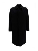 Cappotto in lana con patch logo