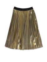 Gonna plisse color oro