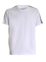 T-shirt bianco con fascia logata