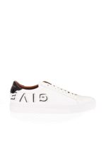 Sneakers logo upside-down bianche