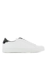 Sneaker low top bianche in pelle