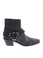 Stivaletti Bretagne in vera pelle nera