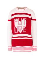 Pullover Future rosso e bianco