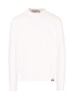 Felpa bianca con stampa contrasto