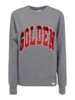 Felpa in cotone melange con paillettes