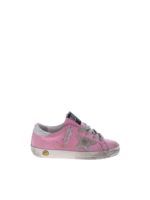 Sneakers Superstar rosa effetto crackle