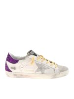 Sneakers Superstar Classic bianche e viola
