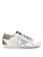 Sneaker Superstar con retro glitterato