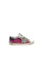 Sneakers Superstar fucsia stampa rettile