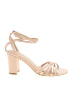 Sandali in pelle rosa cipria