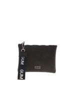 Pochette nera con logo