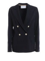 Blazer in tecno viscosa con revers a lancia